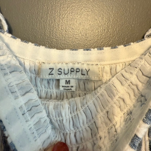 Striped Blue and White Maxi Dress - Picture 7 of 7